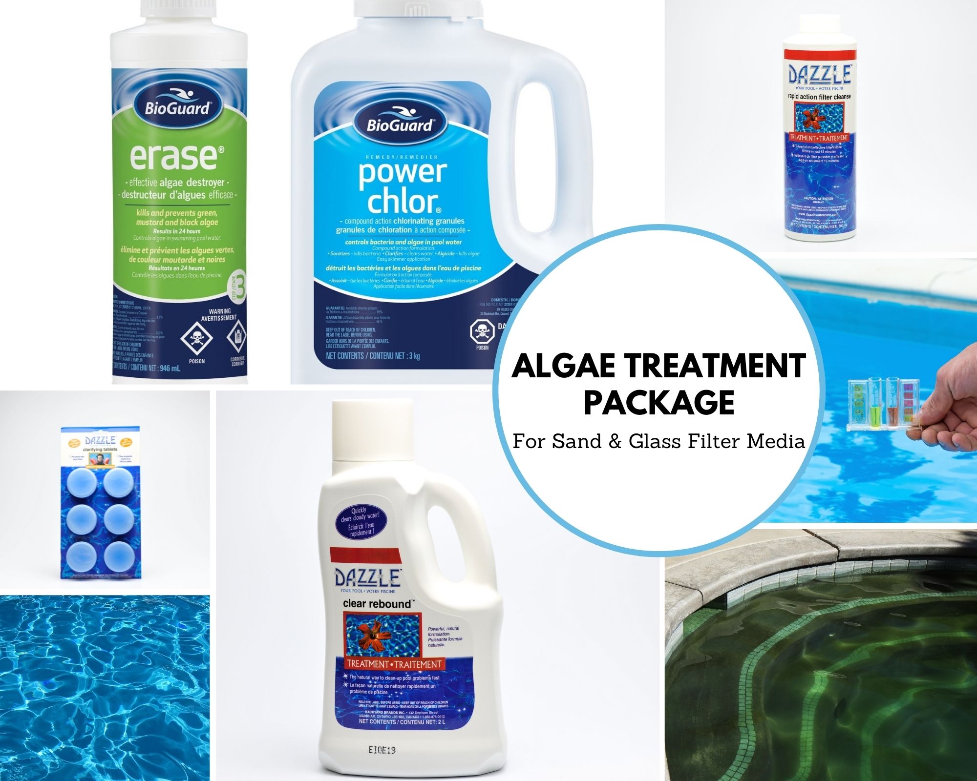 Algae Treatment Package - For Sand / Glass Media